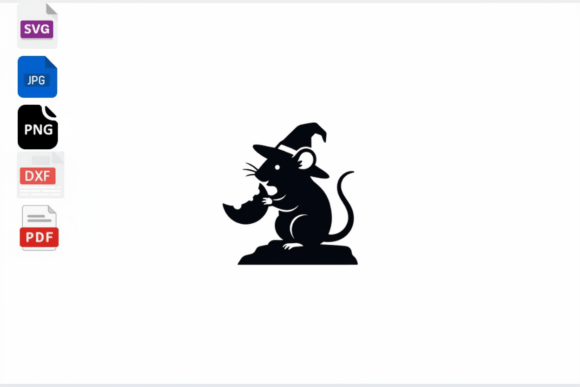 Download Witch Mouse Eating Cheese Halloween SVG - Premium Resources