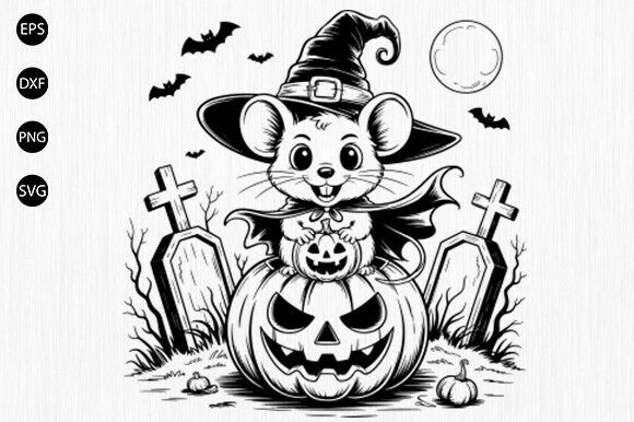 Download Halloween Mouse Svg, Spooky Mouse Svg - Premium Bundle