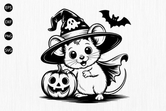 Download Halloween Mouse Svg, Spooky Mouse Svg - Premium Resources